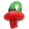 GLASS MUSHROOM RED 50 PCS