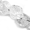 GLASS ROSE 14MM CLEAR 1STRING