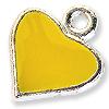 CHARM HEART YELLOW 50PCS
