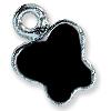 CHARM BUTTERFLY BLACK 50PC
