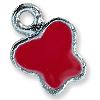 CHARM BUTTERFLY RED 50PC