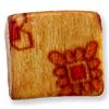 PRINTED WOOD 10MM SQR 100PCS