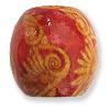 PRINTED WOOD 20MM ROUND 20PCS