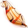 GLASS PEND.3 GOLD/BROWN 2PCS
