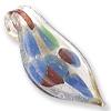 GLASS PEND.6 AQUA 2PCS