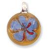 GLASS PEND.7 GOLD/BROWN 2PCS