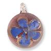 GLASS PEND.7 PURPLE 2PCS