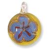 GLASS PEND.7 YELLOW 2PCS