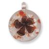 GLASS PEND.9 GOLD/BROWN 1PCS