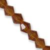 GLASS BICON 4MM AMBER 1 STR