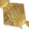 GLASS BICON 10MM YELLOW 1 STR