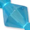 GLASS BICON 10MM TURQ. 1 STR