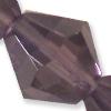 GLASS BICON 10MM PURPLE 1STR