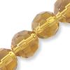 GLASS FACET 8MM YELLOW 1 STRIN