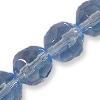 GLASS FACET 8MM LT.BLUE 1 STRI