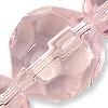 GLASS FACET 12MM LT.PINK 1STR
