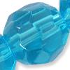 GLASS FACET 12MM TURQ 1STRING