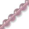 GLASS ROUND 6MM LT.PINK 1STRIN