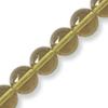 GLASS ROUND 6MM YELLOW 1STRING