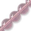 GLASS ROUND 8MM LT.PINK 1 STRI