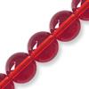 GLASS ROUND 8MM RED 1 STRING