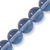 GLASS ROUND 8MM LT.BLUE 1STR