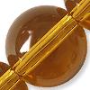 GLASS ROUND 12MM AMBER 1 STR