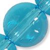 GLASS ROUND 12MM TURQ 1 STR