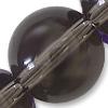 GLASS ROUND 12MM BLK.DMND 1STR