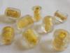GLITTER GLASS 14X12MM YELLOW