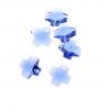 VCRYS 12MM CROSS BLUE 10PCS