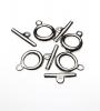 TOGGLE CLASP 19X15MM PLAT 4PCS