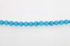 CATS EYE 8MM RND TURQ. 50PC STRING