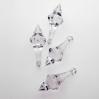 ACRYLIC DROP 46MM CLEAR 20PC BICONE