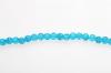 CRACKEL RND 6MM TURQ. 130PCS GLASS STRING #14