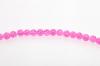 CRACKEL RND 6MM PINK 130PC GLASS STRING #40