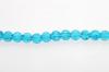 CRACKEL RND 8MM TURQ. 100PC GLASS STRING #14