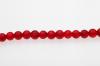 CRACKEL RND 8MM RED 100PC GLASS STRING #31