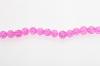 CRACKEL RND 8MM PINK 100PC GLASS STRING #40