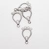 EAR LINK CONNECT PLAT 5PCS TEARDROP 4 LOOP
