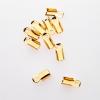 MEDIUM CRIMP GOLD 10MM 100PC LEAD/NICKEL FREE