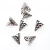 BEADCAP 10X12MM PLAT. 100PC CONE LEAD FREE