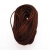 SUEDE FLAT BRWN 3MM FAUX 20M