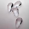 ACRYLIC PEND 48X27MM CLR 10P TEAR DROP FLAT