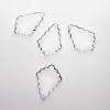 ACRYLIC PEND 40X28MM CL 10PCS TEAR DROP CHANDELIER #601