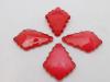 ACRYLIC PEND 40X28MM RED 10PCS TEAR DROP CHANDELIER #631