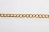 CHAIN 8X6MM CURB 1M GOLD LEAD FREE