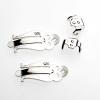 SS EAR CLIP FLAT LRG 1 PAIR