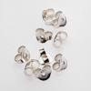 SS BUTTERFLY MED 5 PAIRS