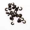 CRIMP COVER 3MM BRONZE 100PCS